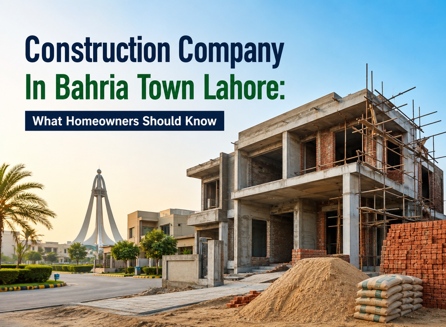 construction company in bahria town lahore